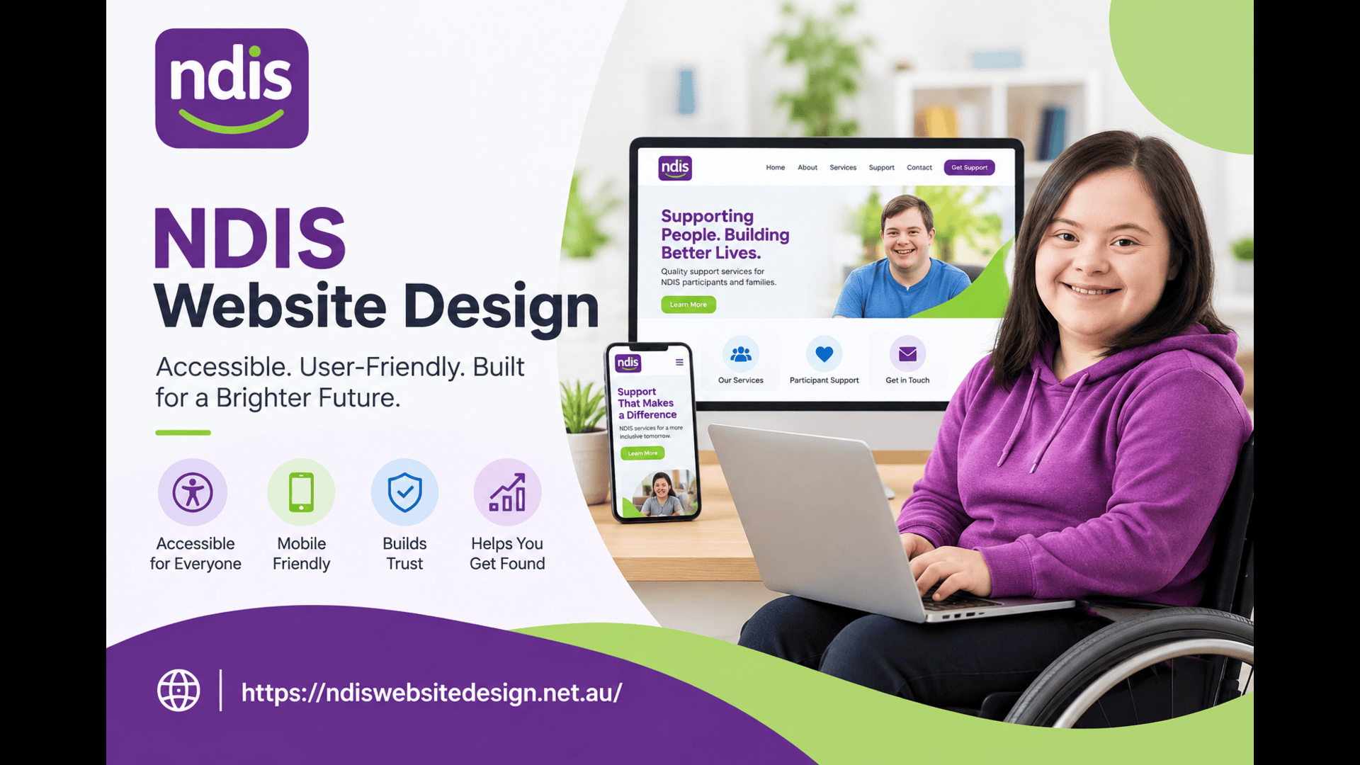Screenshot of NDIS Website Design