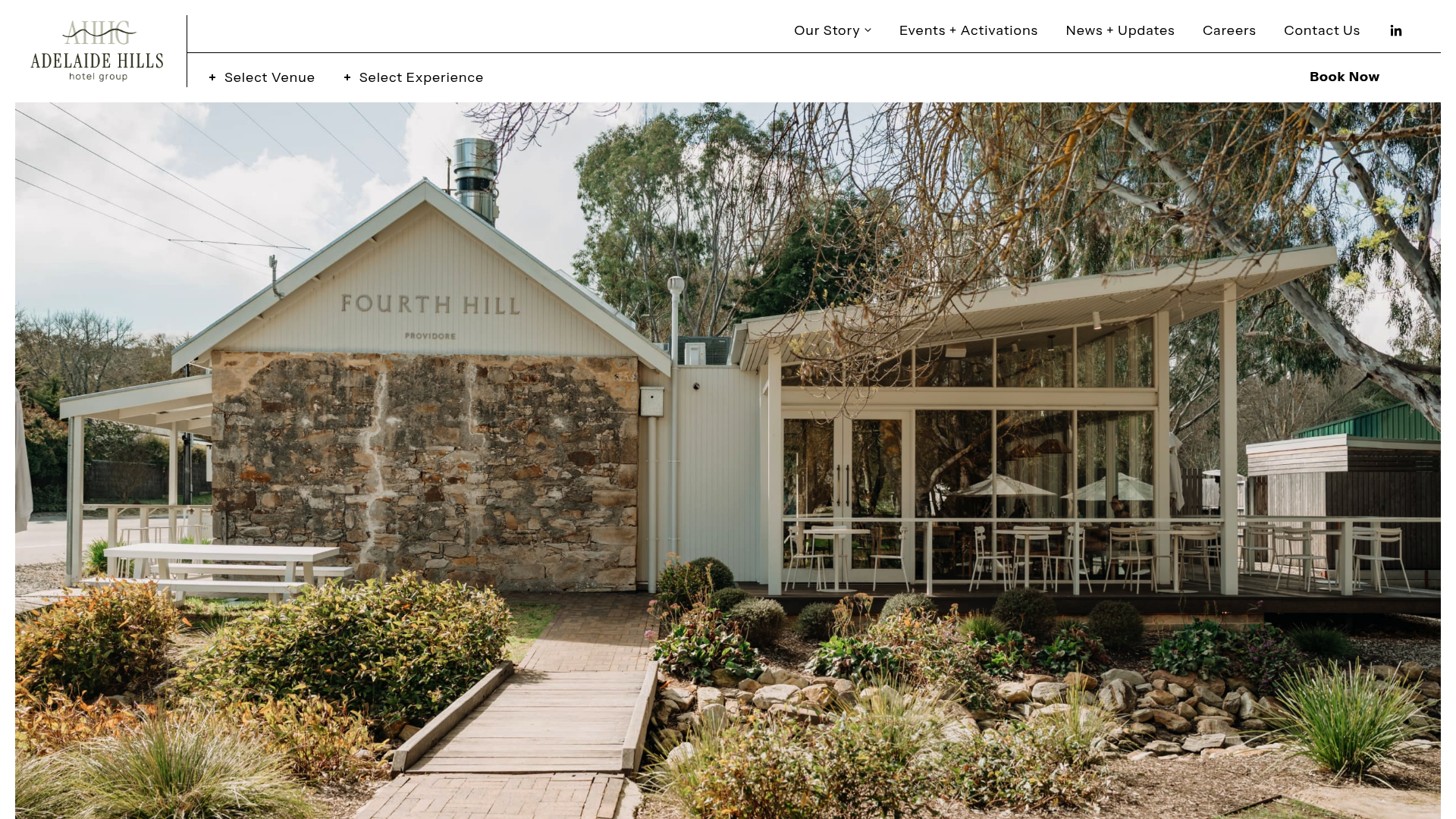 Screenshot of Adelaide Hills Hotel Group