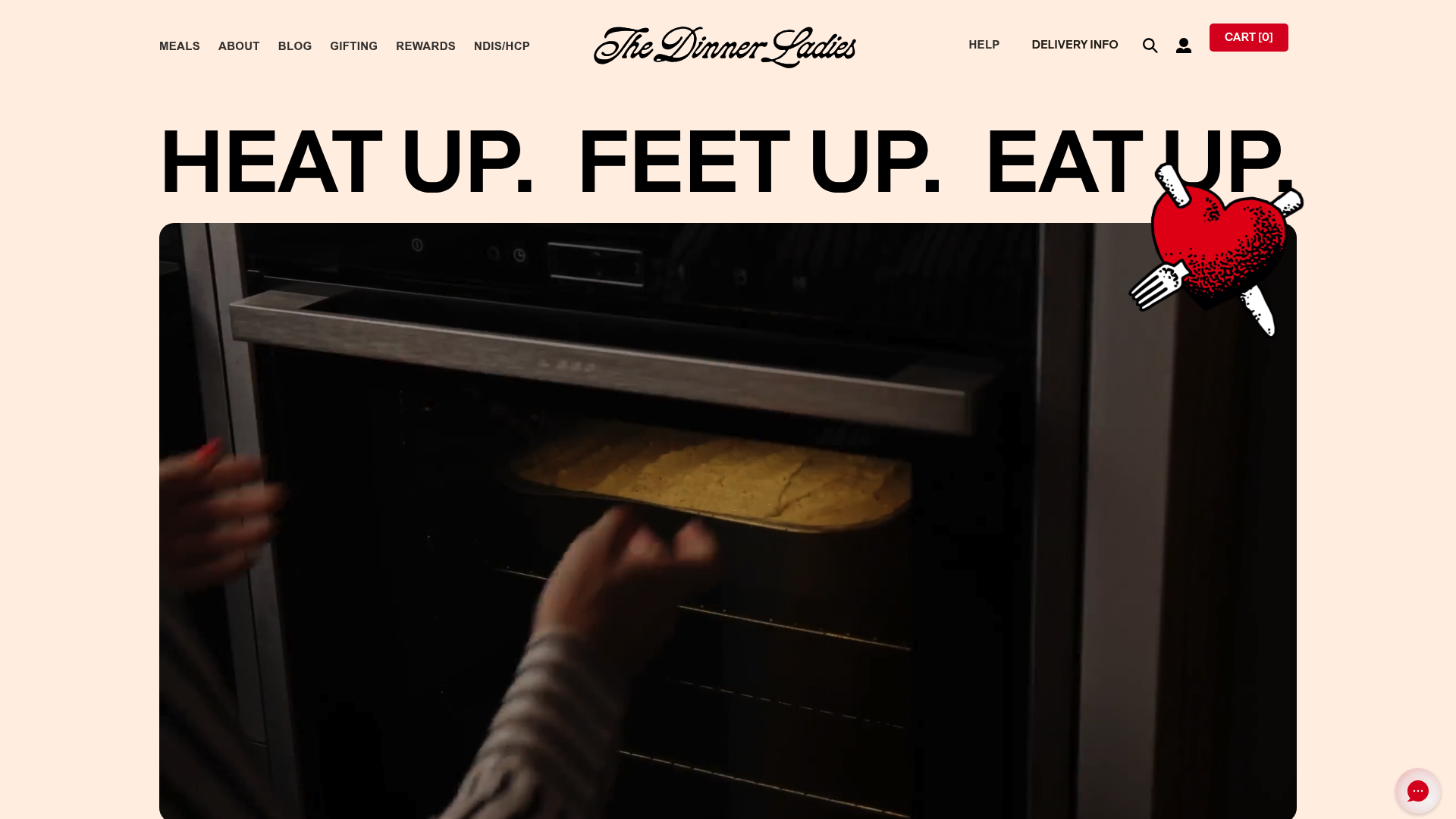 The Dinner Ladies homepage – Food & Drink website