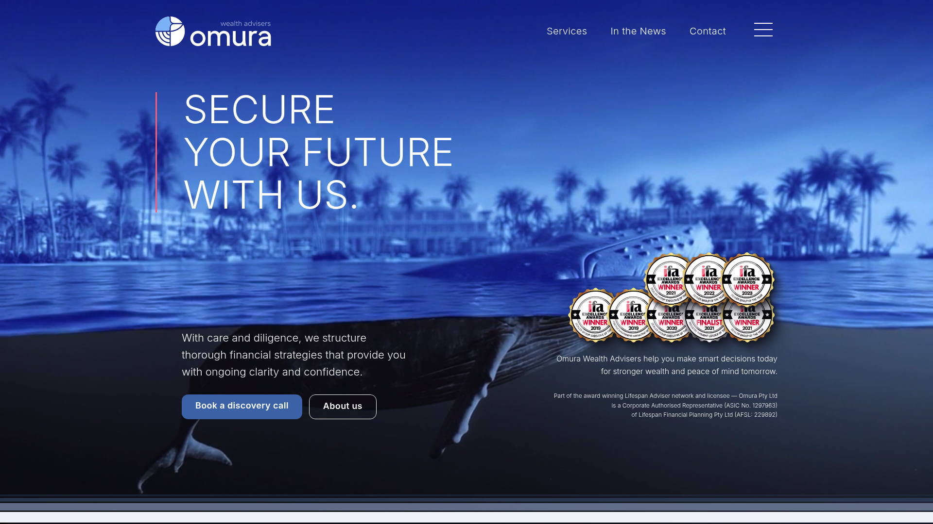Screenshot of Omura Wealth Advisers