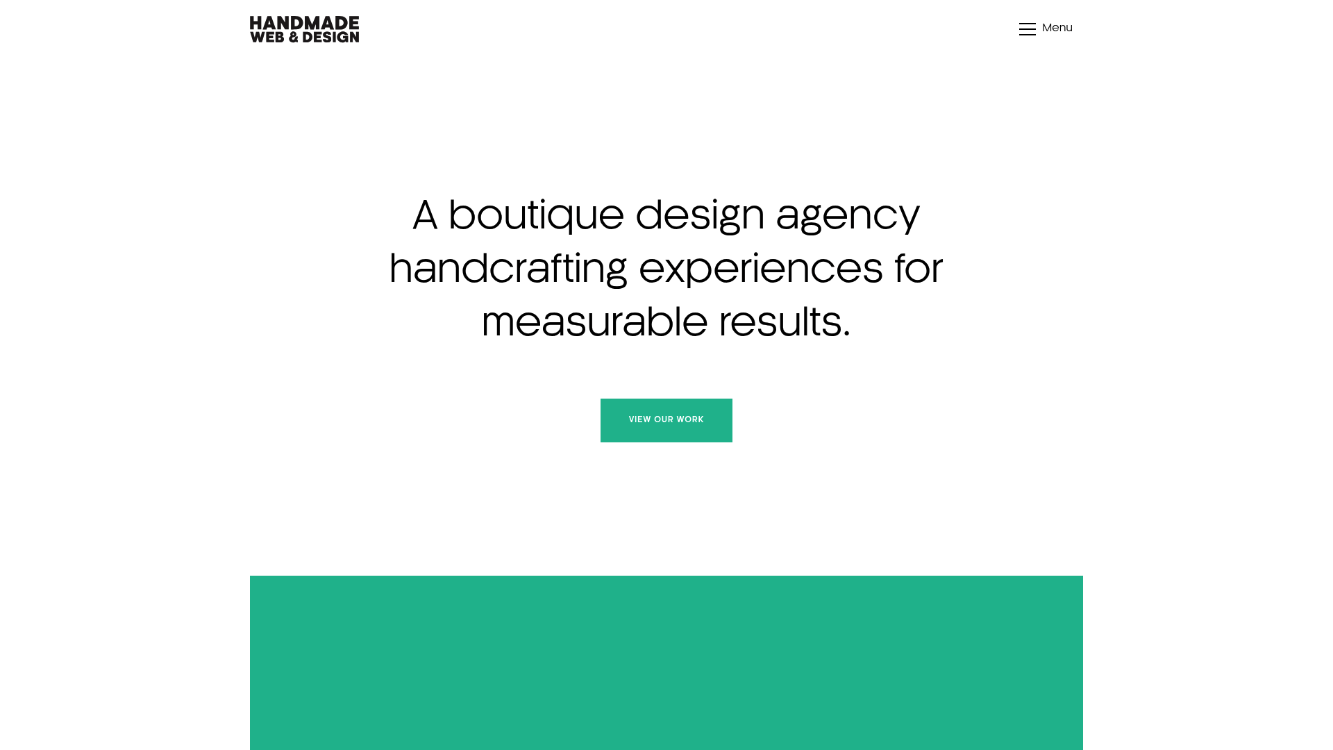 Screenshot of Handmade Web & Design
