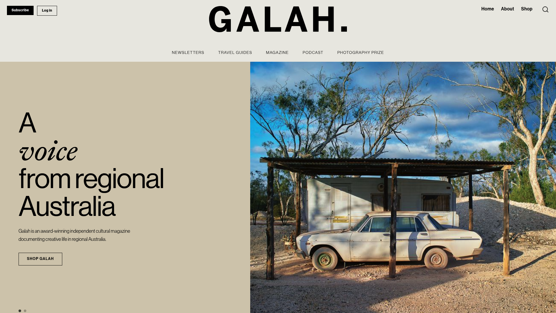 Screenshot of Galah