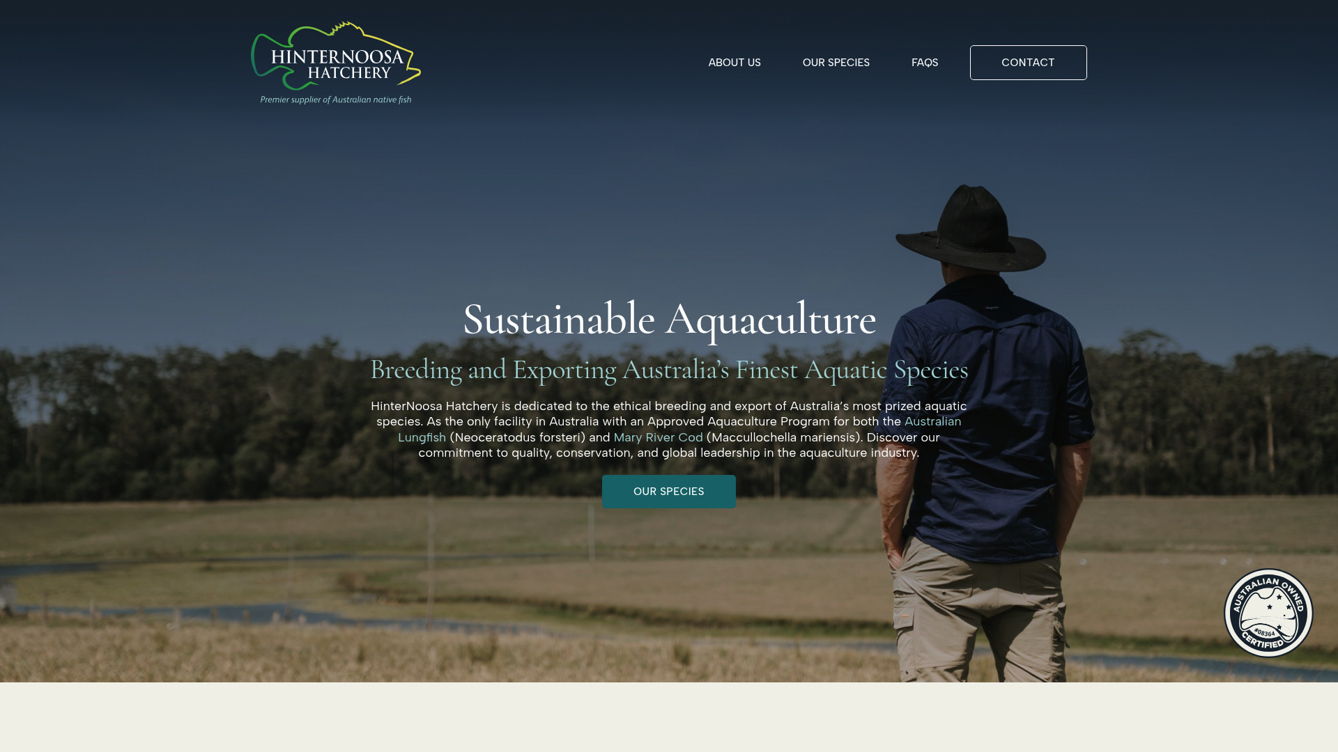 Screenshot of HinterNoosa Hatchery