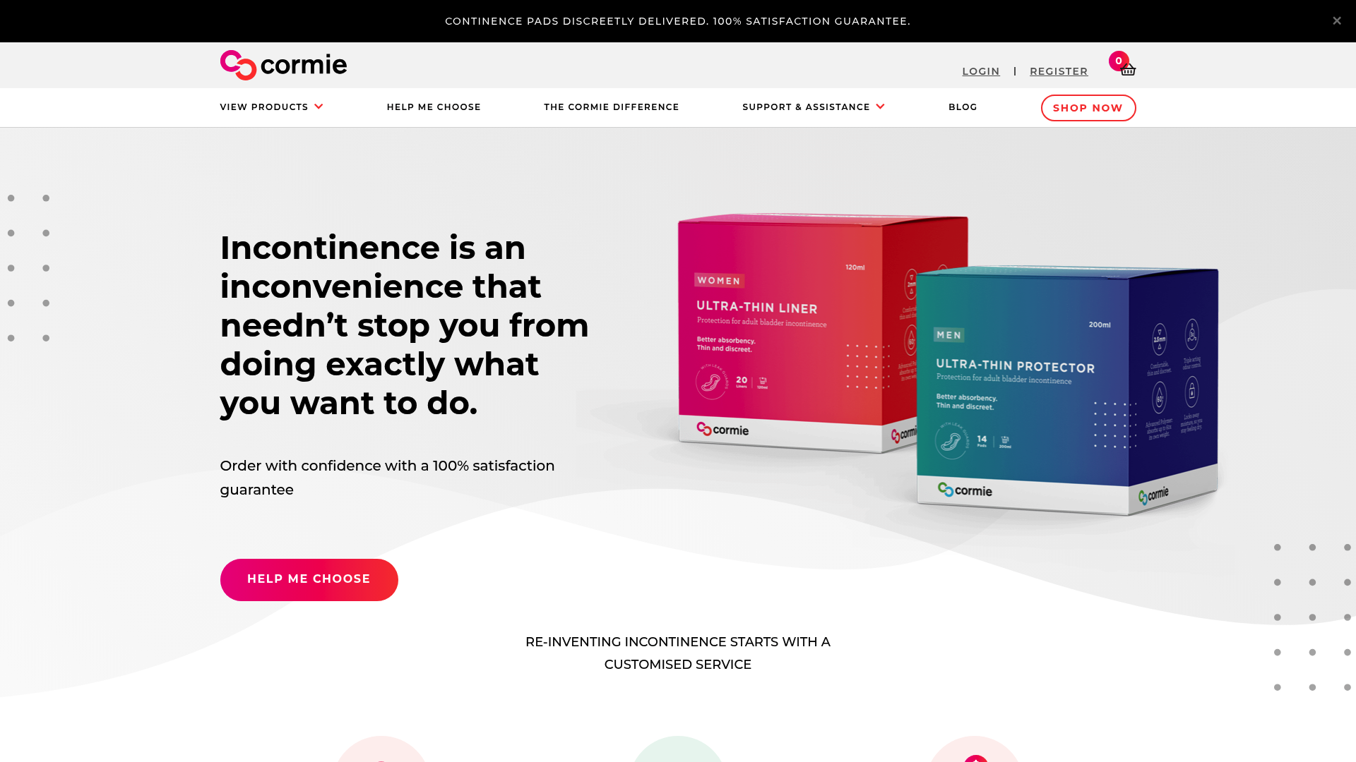 Screenshot of Cormie