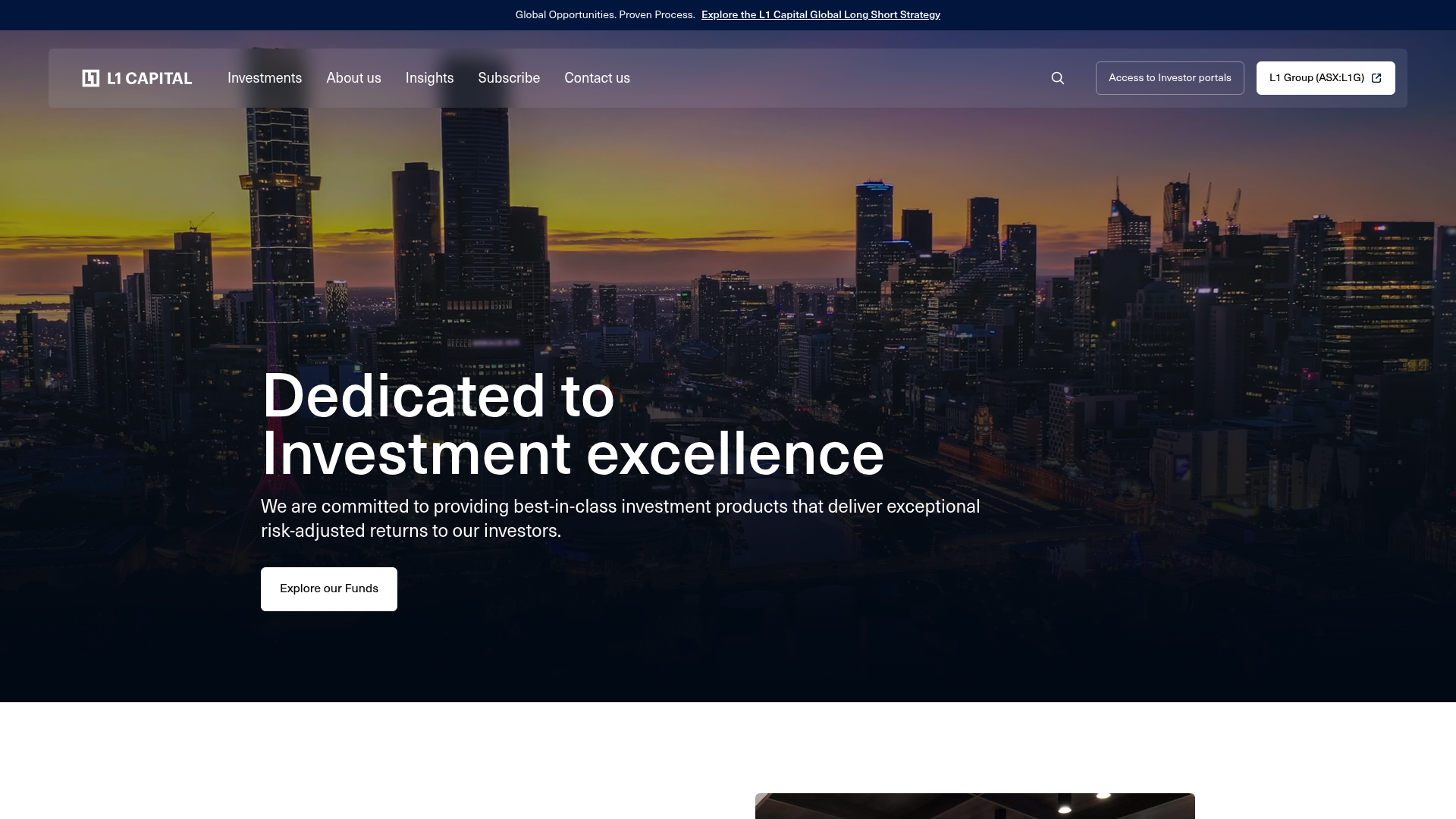 Screenshot of L1 Capital