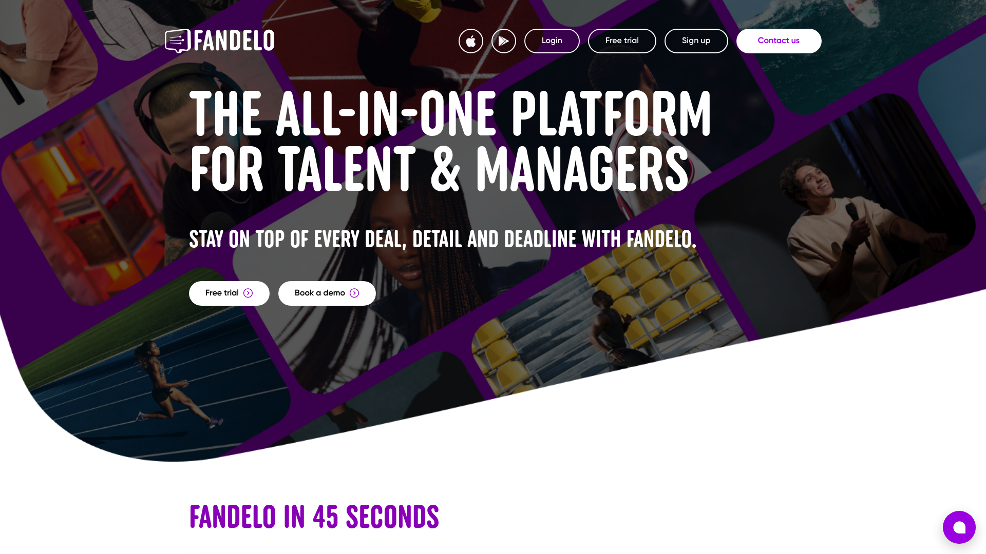 Screenshot of Fandelo