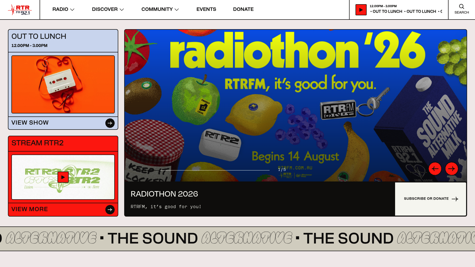 Screenshot of RTRFM