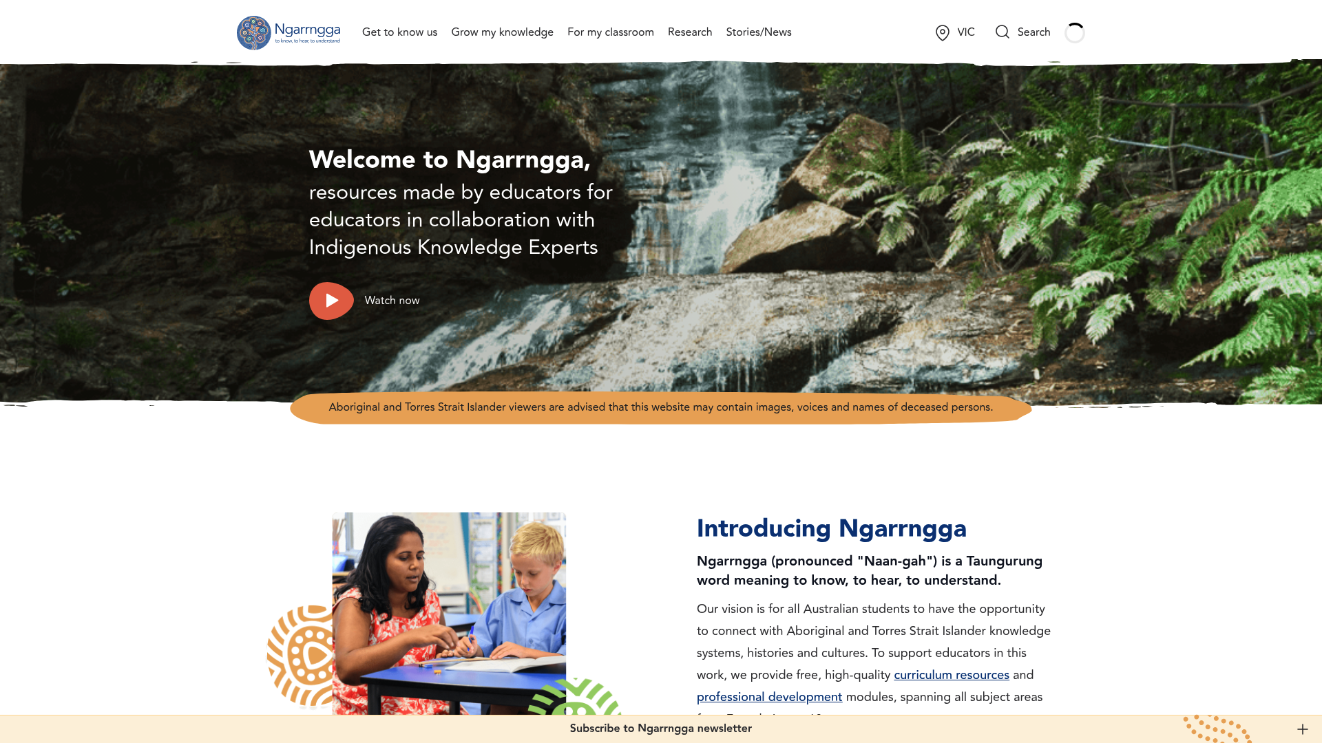 Screenshot of Ngarrngga