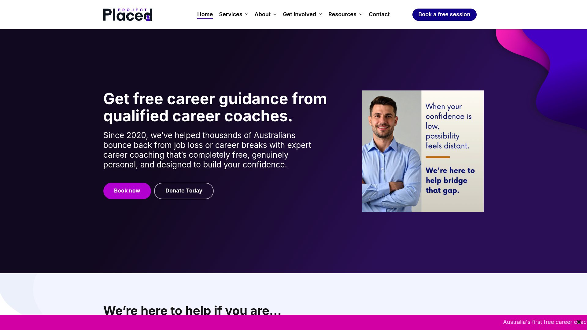 Screenshot of Project Placed