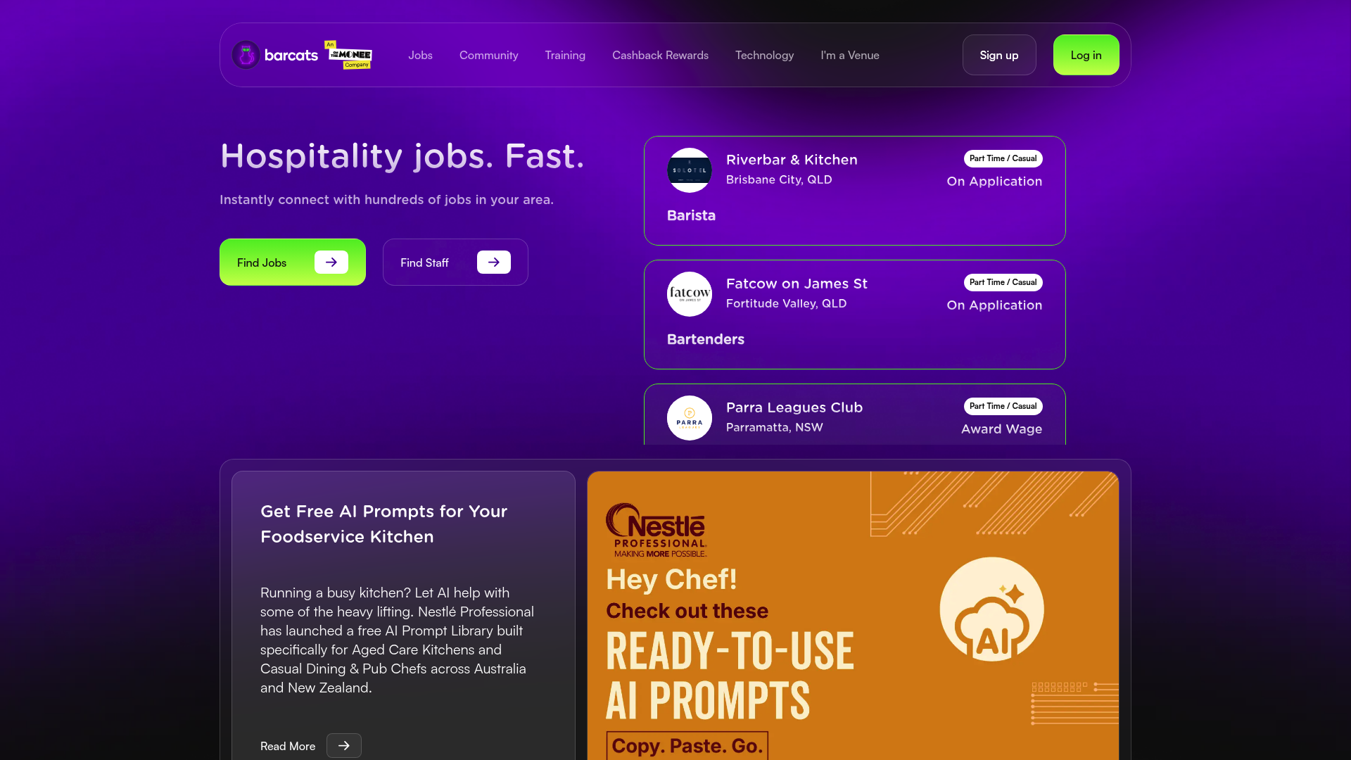 Screenshot of Barcats
