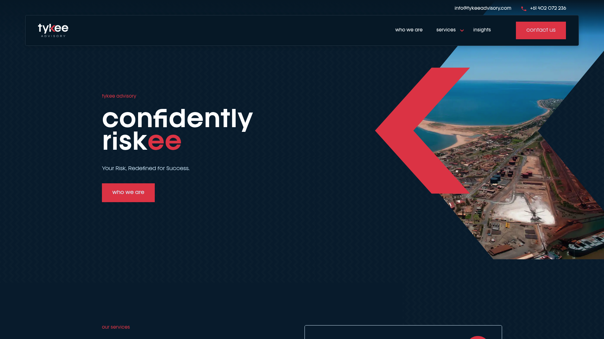 Screenshot of Tykee Advisory