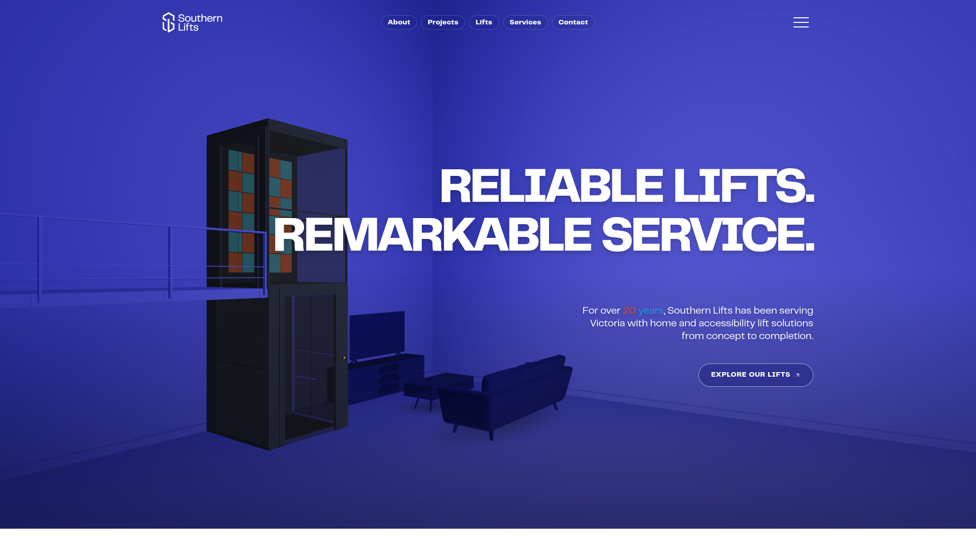 Screenshot of Southern Lifts