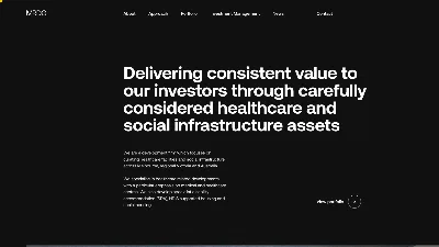 Screenshot of MRDG homepage design