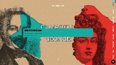 Screenshot of Campbell & George homepage design
