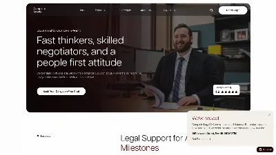 Screenshot of Complete Legal and Conveyancing homepage design