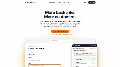 Screenshot of SubmitLinksNow homepage design